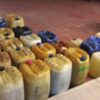 Aseguran bidones con petrolífero de tipo gasolina y diésel.