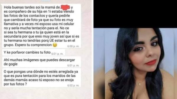 En un grupo de Whats, una mami le pide a otra que cambie su foto de perfil por ser una tentación para su esposo.