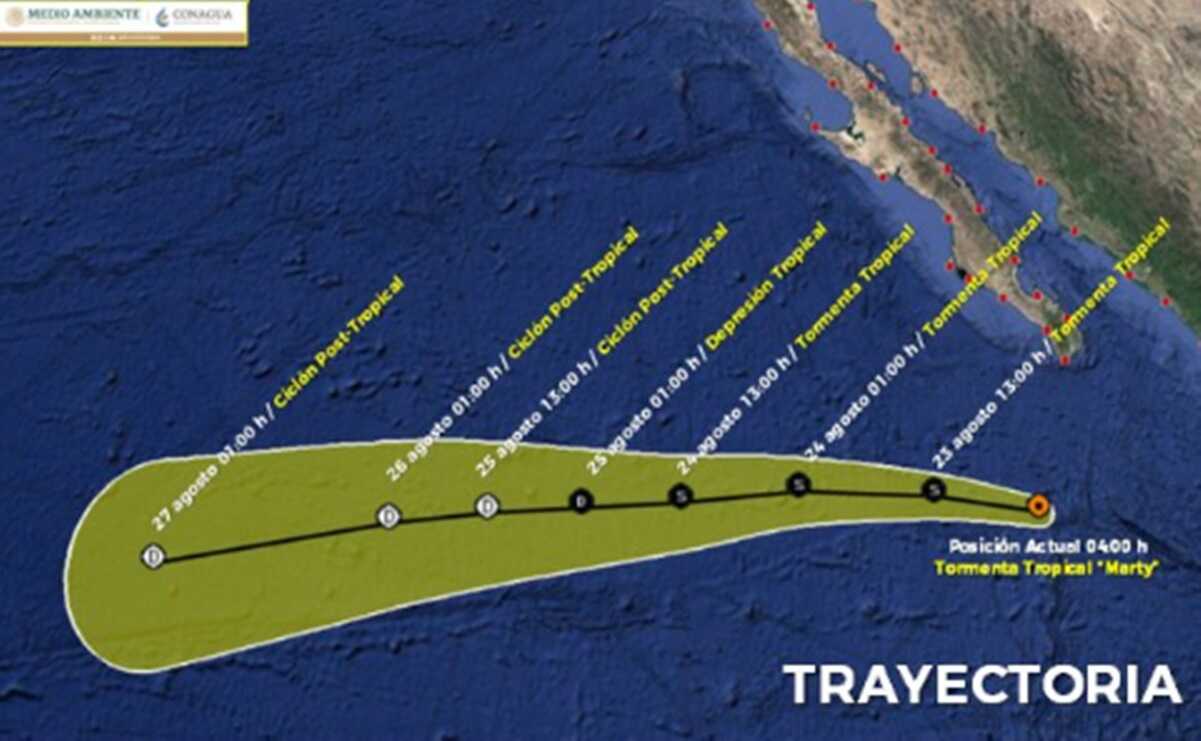 Tormenta tropical "Marty"