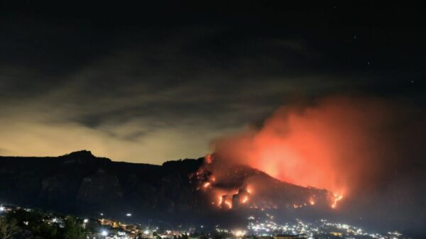 Incendio en el Tepozteco