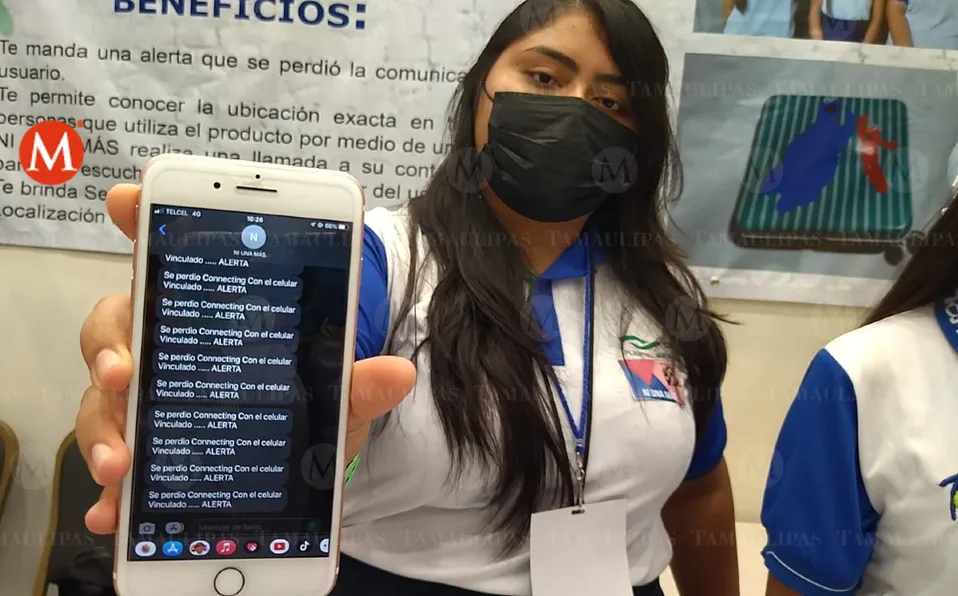 Alumnas de Conalep Matamoros crean aparato para evitar desapariciones de mujeres