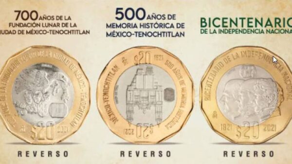 Monedas de 20 pesos se venden en miles