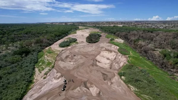 Río Bravo se seca por primera vez en cuatro décadas