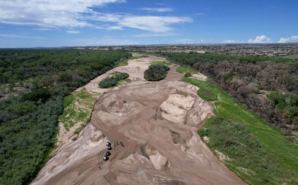 Río Bravo se seca por primera vez en cuatro décadas