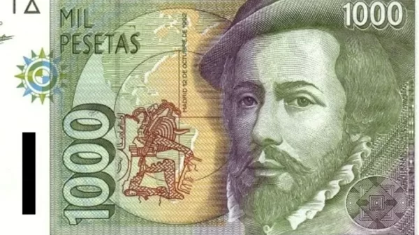 Conoces el billete español en el que aparece Moctezuma