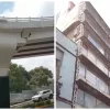 Reportan daños en puentes y edificios tras sismo